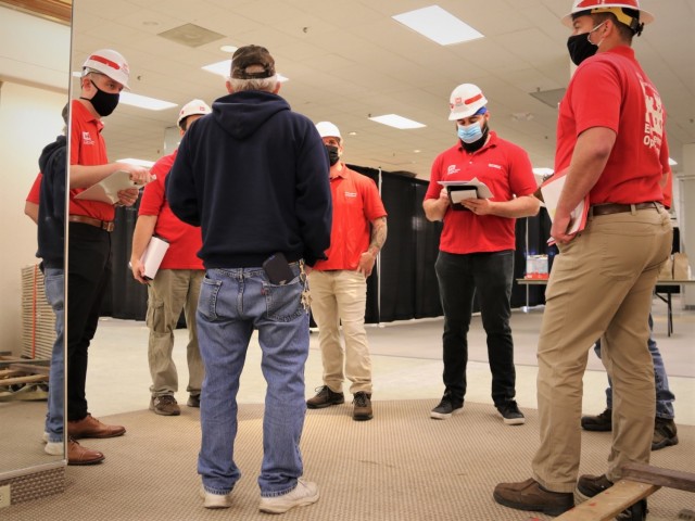 A multidisciplinary team from the Norfolk District, U.S. Army Corps of Engineers, joined the Federal Emergency Management Agency in an assessment of a local site for conversion into a federally supported community vaccination center, Norfolk,...