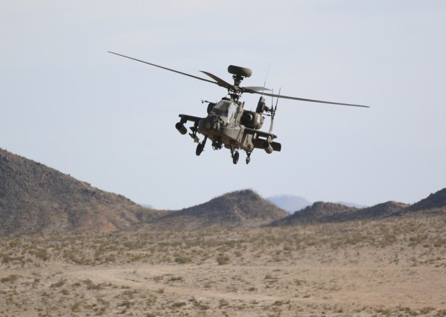 U.S. Army Paratroopers with the 2nd Battalion, 503rd Infantry Regiment, 173rd Airborne Brigade and U.S. Soldiers with the Task Force Viper 1st Battalion, 3rd Aviation Regiment, 12th Combat Aviation Brigade attend a pre mission briefing for a...