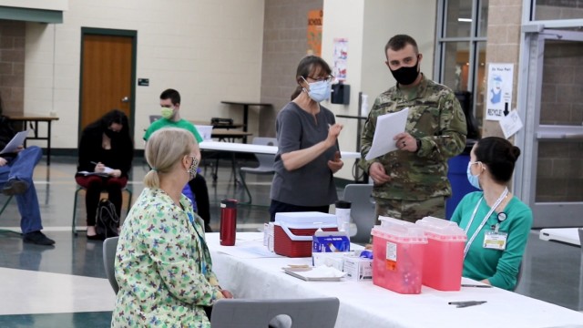 Wisconsin National Guard troops support COVID vaccinations