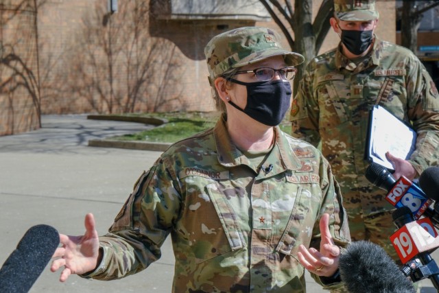 Ohio National Guard helps vaccinate Ohioans at mass clinic