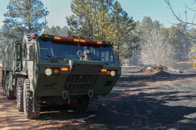South Dakota National Guard battles fire from air and land