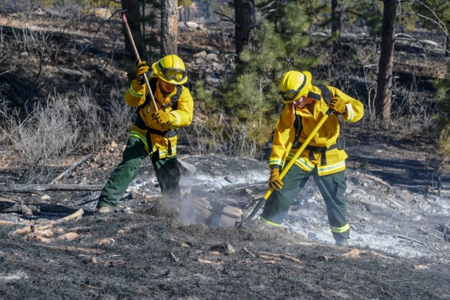 South Dakota National Guard battles fire from air and land
