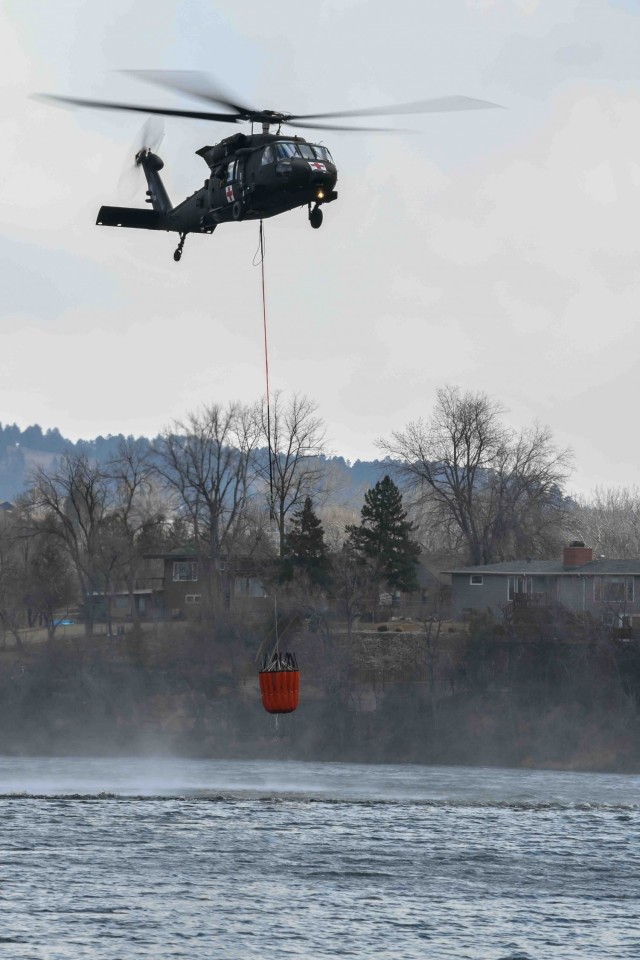 South Dakota National Guard battles fire from air and land