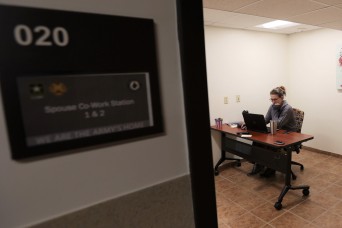 Spouses take advantage of newly designated work spaces at Fort Knox