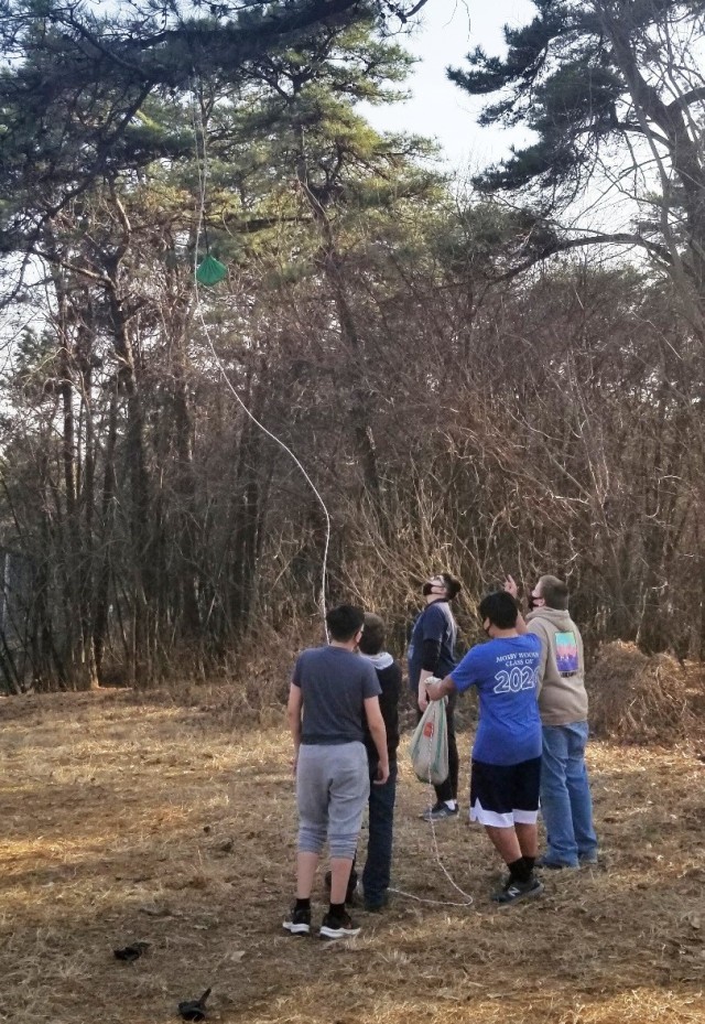 The Scouts of America Troop 159 (girls) and Troop 47 (boys), ranging from ages 11 to 16, based out of USAG Humphreys, competed in the Klondike Derby, Feb. 20-21. Competition categories included first aid, bear bag throw, fire starting, evacuating...