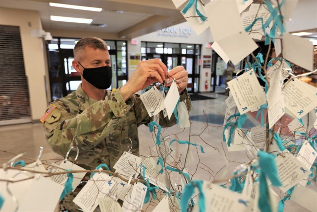 Fort Knox Garrison Commander Col. C.J. King was joined by installation leaders, community members and Soldiers Wednesday for the “I Pledge” campaign kickoff in honor of Sexual Assault Awareness and Prevention Month.