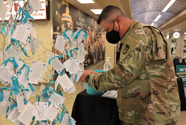 Fort Knox Garrison Commander Col. C.J. King was joined by installation leaders, community members and Soldiers Wednesday for the “I Pledge” campaign kickoff in honor of Sexual Assault Awareness and Prevention Month.