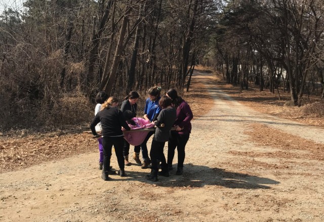 The Scouts of America Troop 159 (girls) and Troop 47 (boys), ranging from ages 11 to 16, based out of USAG Humphreys, competed in the Klondike Derby, Feb. 20-21. Competition categories included first aid, bear bag throw, fire starting, evacuating...