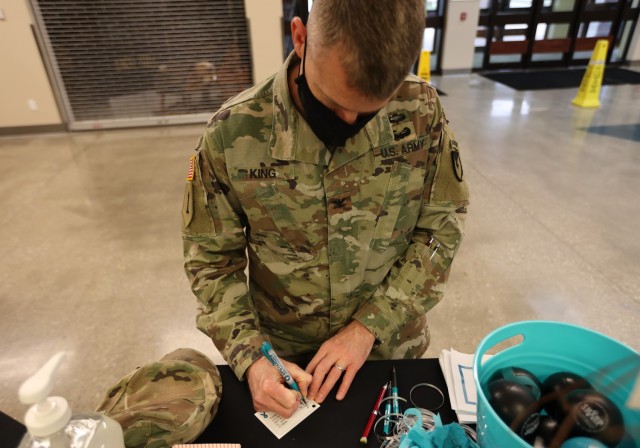 Fort Knox Garrison Commander Col. C.J. King was joined by installation leaders, community members and Soldiers Wednesday for the “I Pledge” campaign kickoff in honor of Sexual Assault Awareness and Prevention Month.