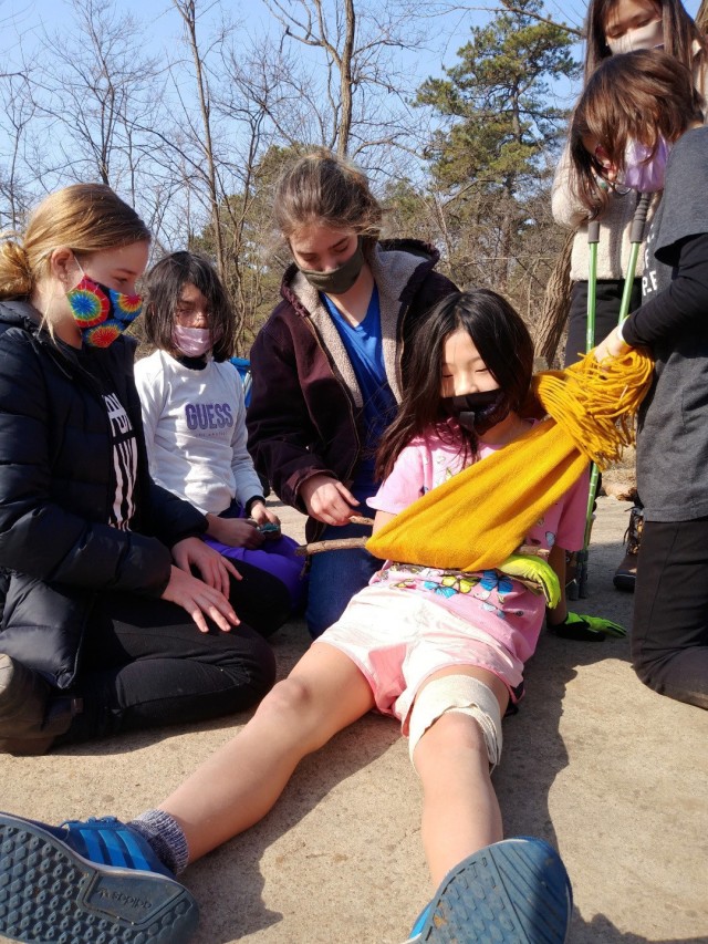 The Scouts of America Troop 159 (girls) and Troop 47 (boys), ranging from ages 11 to 16, based out of USAG Humphreys, competed in the Klondike Derby, Feb. 20-21. Competition categories included first aid, bear bag throw, fire starting, evacuating...
