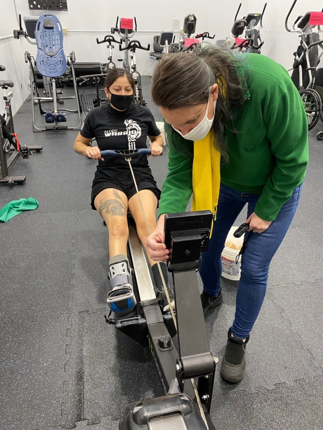 Cpl. Mary Velis trains and competes in the 2021 Army Trials. (Photo via Cpl. Mary Velis)