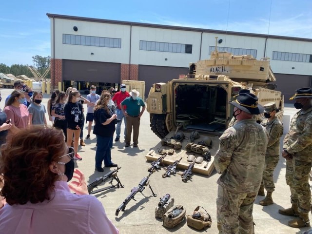 Members of various professional development fellowships, visited the 2nd Armored Brigade Combat Team, 3rd Infantry Division motor pool during a Combined Leadership Tour, April 8 on Fort Stewart, Georgia. The tour provided an in-depth look into the...