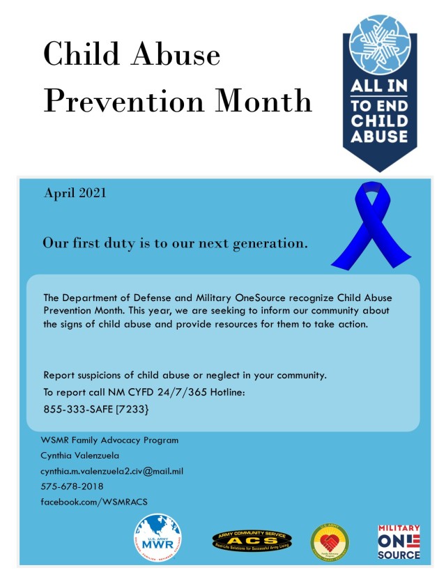‘All in to End Child Abuse’ is the prevention message for April 2021