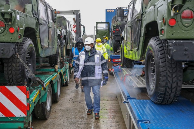 Fort Bragg signal unit issued APS vehicles, equipment for DEFENDER-Europe 21