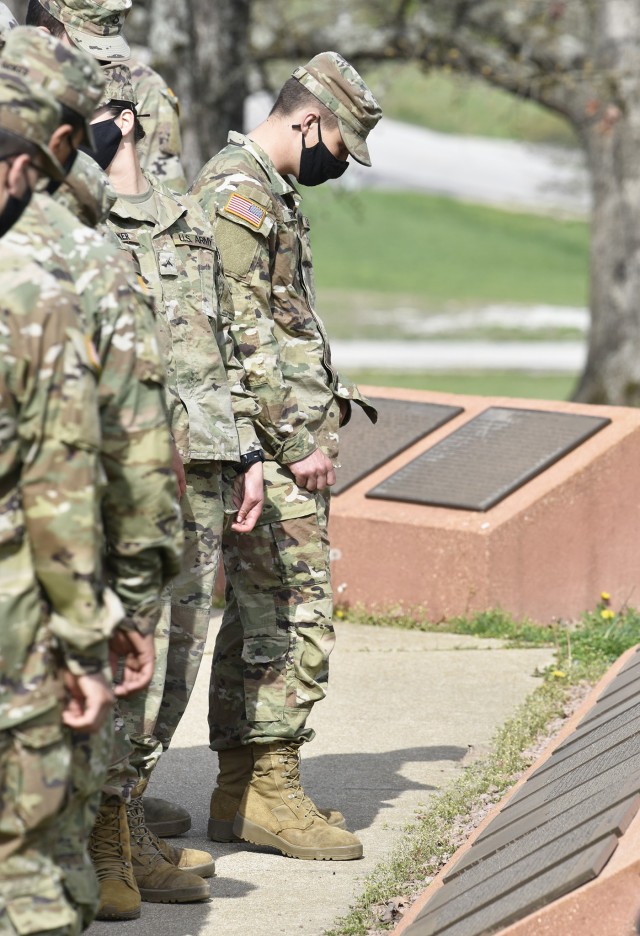 The 89 combat engineer and bridge crewmember trainees set to graduate Friday were given time before their cresting ceremony last week to look over the displays honoring the sacrifices of Army engineers at the Sapper Memorial Grove.