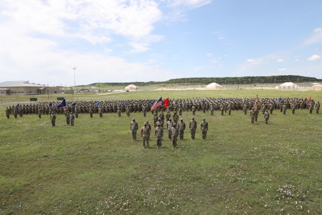 Task Force Phoenix assembles at North Fort Hood, Texas, April 18, 2021.