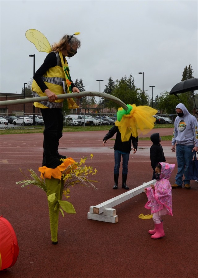 Community members and military children celebrated Joint Base Lewis-McChord&#39;s Kid Fest Apr. 24 at Cowan Stadium, the MWR Fest Tent, Child and Youth Services Field and Freedom Park on Lewis Main. 