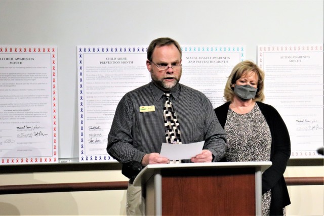 Fort McCoy Army Substance Abuse Program (ASAP) Manager Terrence Rogalla discusses the installation observance of Alcohol Awareness Month on April 1, 2021, as part of a video at Fort McCoy, Wis. Rogalla, who along with ASAP Specialist Michelle...