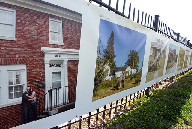 "To Be At War" photography workshop participant Adrienne Beall's photographs documenting the homes at all of the places she and her husband, Lt. Col. Matt Beall, have been stationed are on display in the "To Be At War" community photography...