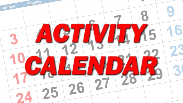 Fort Lee area activity calendar