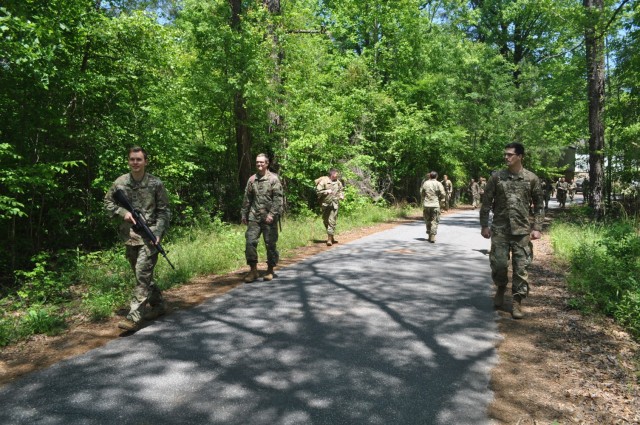 Doctors from Martin Army Community Hospital's Family Medicine Residency Program take part in a mass casualty exercise at the Medical Simulation Training Center as part of their 3-day operational medicine course, Family Medicine Residency Experience.