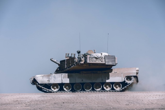 Tankers with 3rd Armored Brigade Combat Team, 1st Cavalry Division prepare to send rounds down range during the brigades GREYWOLF FORGE live fire training exercise, Fort Hood, Texas, April 11, 2021. (U.S. Army Photo by Sgt. Calab Franklin, 3rd...