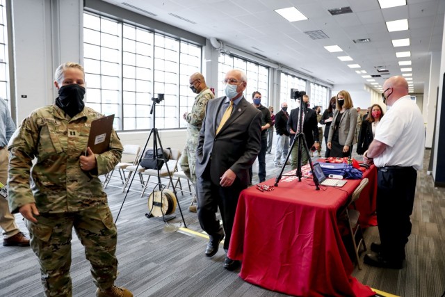 Tonko tours arsenal COVID vaccination station