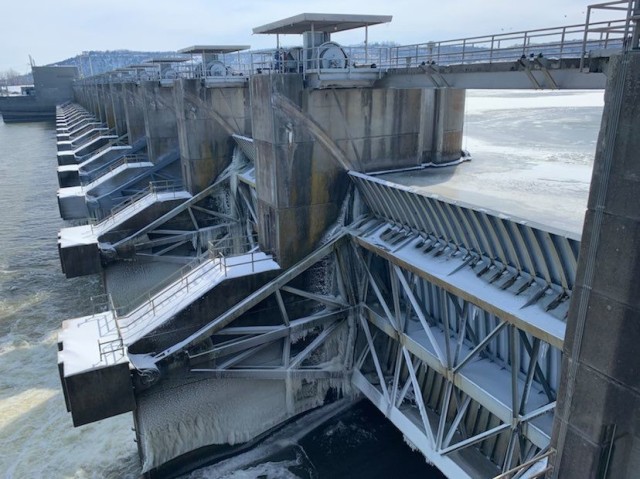 U.S. Army Corps of Engineers Tulsa District’s Robert S. Kerr Lock and Dam generated power at maximum capacity to support the region during the 2021 Winter Storm.