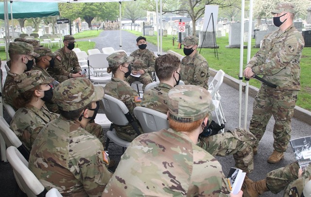 During the reflection time period, Sgt. 1st Class Adam Potter, an infantryman and F-1 Company TAC NCO, spoke to the cadets about understanding the affirmation process and that despite the many things that can go wrong, the Army is “a good...