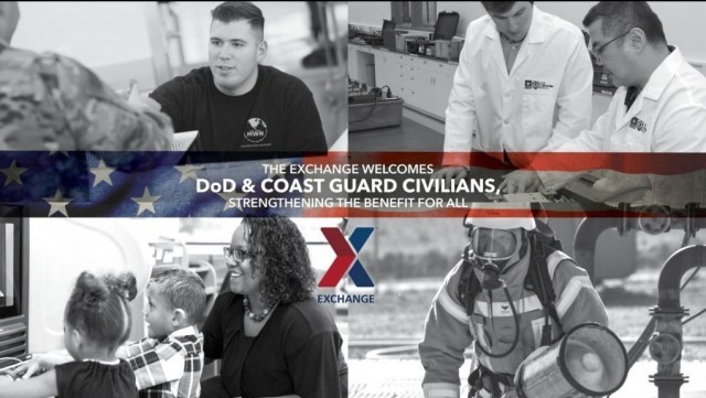 DOD, Coast Guard civilians can shop at Exchanges in store