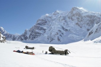 Army flies gear to Denali for National Park Service