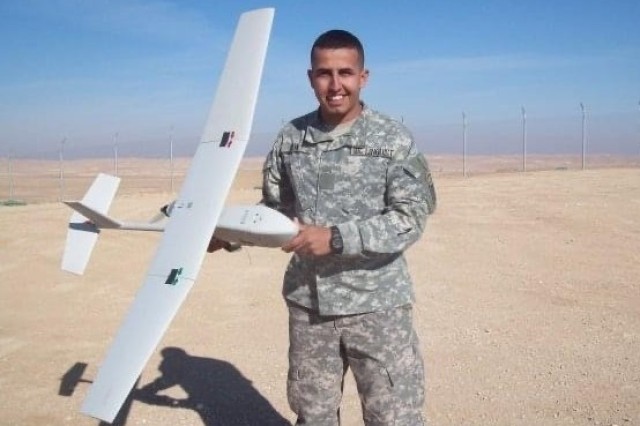 Cadet M. Sayer, an ROTC senior at Tampa University and Iraq native, during his time as a linguist in the mid-2000s. 