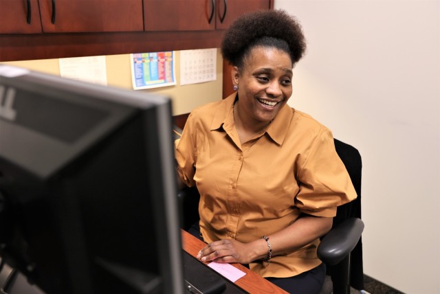 Employment services specialist Summer Carney serves as both the spouse optimization center manager, and also the point of contact for all Spouse employment needs.