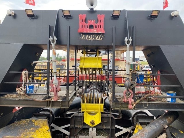 The Dredge Jadwin, an 88-year-old floating dustpan dredge, departed Vicksburg Harbor May 3 to begin the 2021 dredging season.