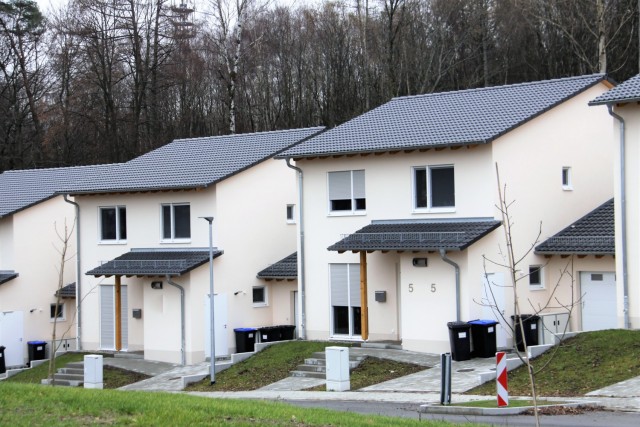 Eighty-four new town homes opened in 2019 on Smith Barracks in the Baumholder Military Community. 
(Photo by Bernd Mai)