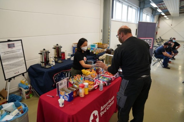 USO Bavaria & American Red Cross assist USAG-Bavaria during Vaccination drive