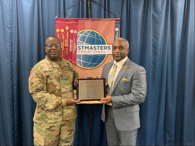 RTC chief honored as Distinguished Toastmaster