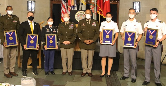 The U.S. Military Academy and the Department of Physical Education presented the 15th annual Coach Mike Krzyzewski Character Through Sport Award during a combined in-person dinner/virtual ceremony May 6 at the Cadet Mess Hall. The awards were...