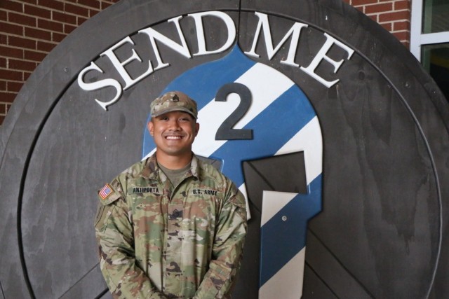 U.S. Army Staff Sgt. Kevin Antiporta, an armor crewman, was born in Stockton, California and is a first generation Filipino American. “It's a proud feeling to be serving as Pacific Islander.” His mother, Evangeline Antiporta, a native of Tagbilaran Bohol, Philippines, chose to move to the United States so she could make a better life for her and her child. Coming from a big family, Antiporta wanted to make a change and inspire those younger than him. “I wanted to be an inspiration to others around me so they can have and be more.”