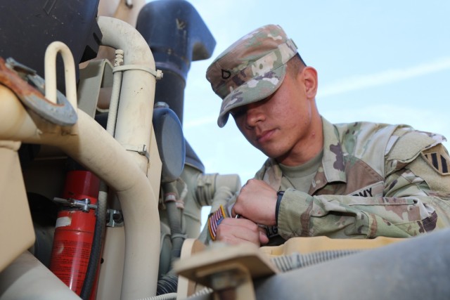 U.S. Army Pfc. Rafael Holgad, a wheeled vehicle mechanic, was born in Santo Tomas, Batangas in the Philippines and moved to Fayetteville, North Carolina in April 2019. Holgad joined the Army and went to basic training at Fort Jackson in October 2019. Holgado has two uncles who retired from the Army, as well as three cousins who currently serve; one in the Air Force and two in the Army. He currently serves with 3rd Infantry Division Artillery. “I love the Army. It has always been my dream.” Holgado hopes to retire from the Army as a sergeant major.
