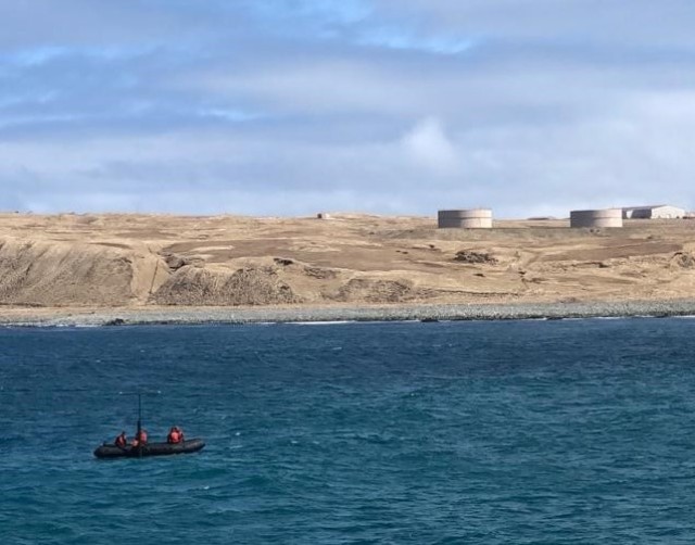 The 7th Dive Team, 130th EN Bde, 8th TSC, conduct a hydrographic survey to facilitate the harbor clearance of Alcan harbor at Eareckson Air Station, Alaska to keep Pacific Air Forces operational in the far reaches in Aleutian Islands.
