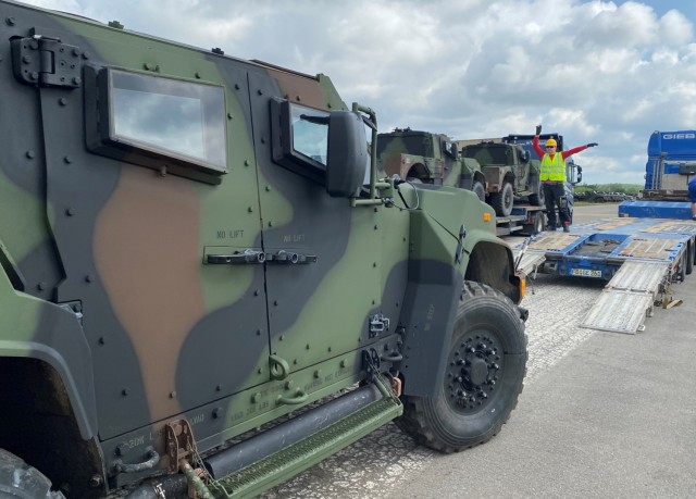 Joint Light Tactical Vehicles arrive at APS-2 site in Mannheim