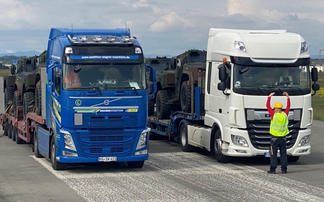 Joint Light Tactical Vehicles arrive at APS-2 site in Mannheim