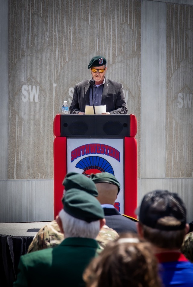 US Army Green Beret honored by hometown high school with dedication of memorial stone