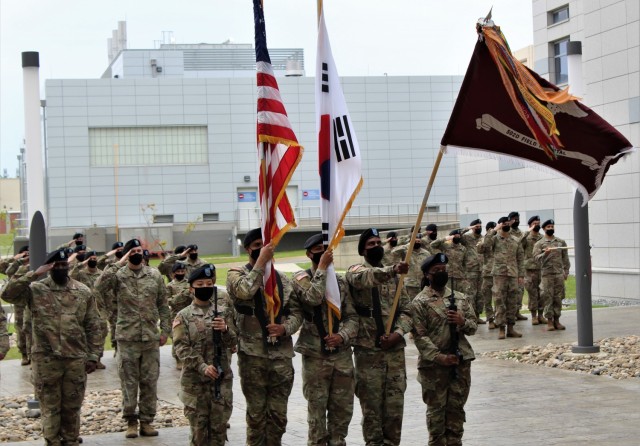 On May 20, 2021, Lt. Col. Sarah Torres relinquished command to Lt. Col. Qui Nguy at a ceremony on the patio of the Brian D. Allgood Army Community Hospital at Humphreys.  Since the unit’s activation in July of 2019, the "Silver Dragons" under Torres leadership have transitioned from one installation to another, building the field hospital from a combat support hospital to managing a dual personnel mission and being at the spearhead of the COVID-19 pandemic.