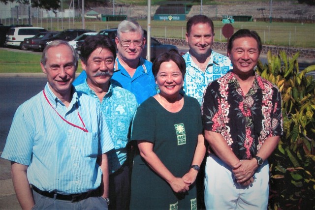 Members of the U.S. Army Installation Management Command – Pacific Public Works team, circa 2005.