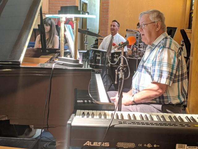 Ed and Amanda Will took on Fort Irwin’s Center Chapel ministry in 2016 to try to help people start their week off right. Amanda sings and Ed plays the piano and sings during the Chapel’s Sunday Protestant services. Chapel services looked a...