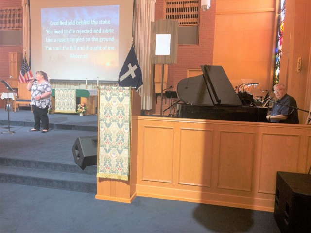 Ed and Amanda Will took on Fort Irwin’s Center Chapel ministry in 2016 to try to help people start their week off right. Amanda sings and Ed plays the piano and sings during the Chapel’s Sunday Protestant services. Chapel services looked a...