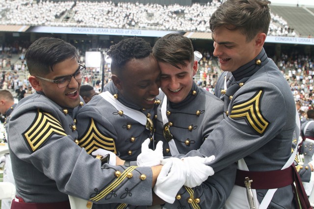 The U.S. Military Academy at West Point held its graduation and commissioning ceremony for the Class of 2021 Saturday at Michie Stadium. This year, 996 cadets graduated. Among them were 13 international cadets. The class includes 240 women, 148 African-Americans, 78 Asian/Pacific Islanders, 88 Hispanics and 10 Native Americans. There are 152 members who attended the U.S. Military Academy Preparatory School (130 men and 22 women). There are 49 class members who are prior service, four of those are combat veterans.