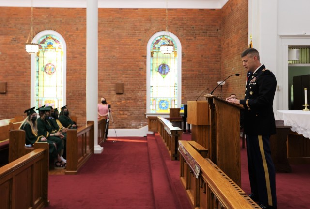 The 2021 graduating senior class of Fort Knox Middle High School was honored May 27 at a baccalaureate ceremony held at the post Main Chapel.